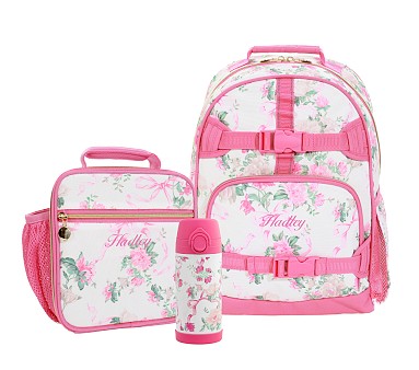 LoveShackFancy Garden Party Large Backpack and Cold Pack Lunch Bundle, Set  of 3