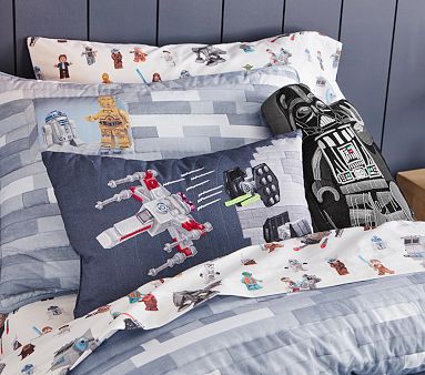 LEGO® Star Wars™ Darth Vader Shaped Pillow | Pottery Barn Kids