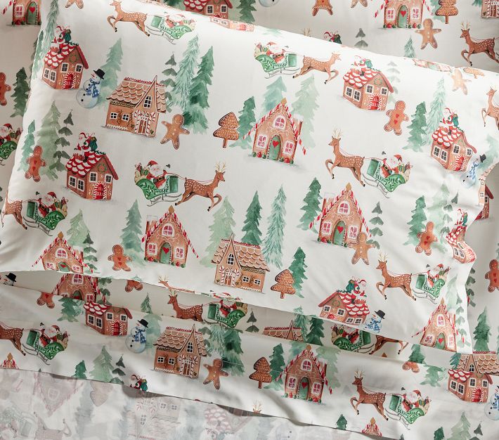 Gingerbread Organic Sheet Set Pottery Barn Kids