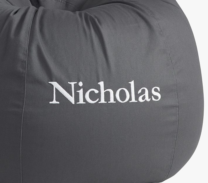 Anywhere Beanbag™, Charcoal Twill Slipcover Only Pottery Barn Kids