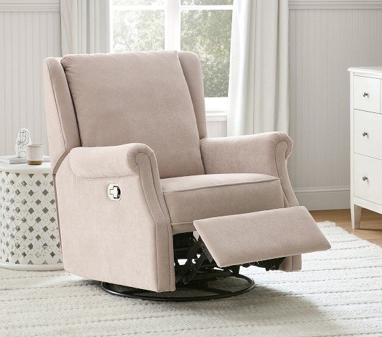 Minna Manual & Power Swivel Recliner | Pottery Barn Kids