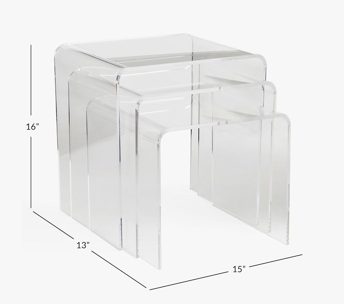 Acrylic Nesting Tables Pottery Barn Kids