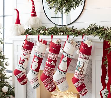 Heirloom Knit Christmas Stocking Collection | Pottery Barn Kids