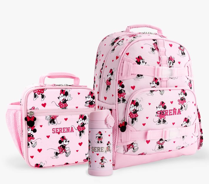 Disney Mickey & Minnie Youth Girls Pink & Green Toddler Backpack
