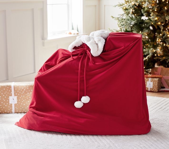 Santa's Bags 48 in. Red Multi-Use Decoration Storage Bag SB-10197-RS - The  Home Depot