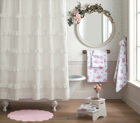 Ruffles & Blooms Bathroom