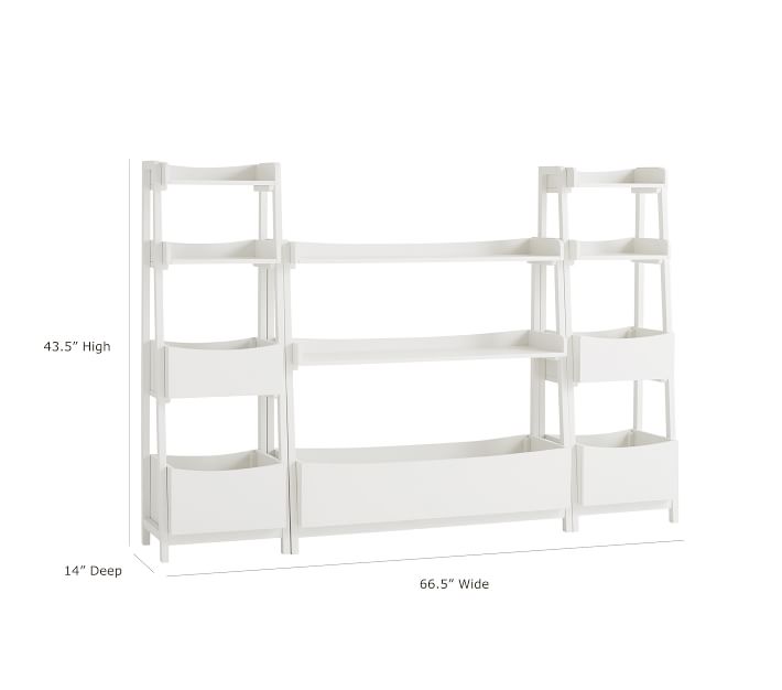 Wide Angled Bookcase Set | Pottery Barn Kids