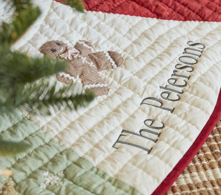 Heirloom Quilted Tree Skirt Pottery Barn Kids