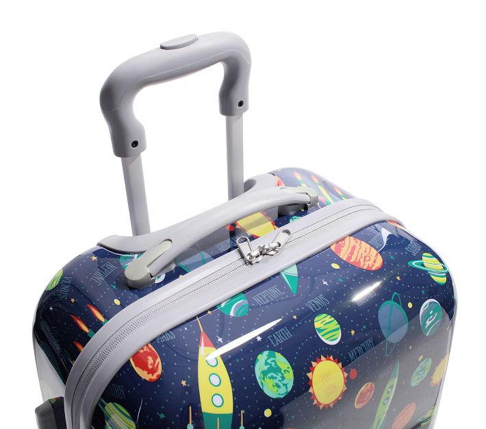 Navy Solar System Hard Sided Spinner Kids Luggage | Pottery Barn Kids