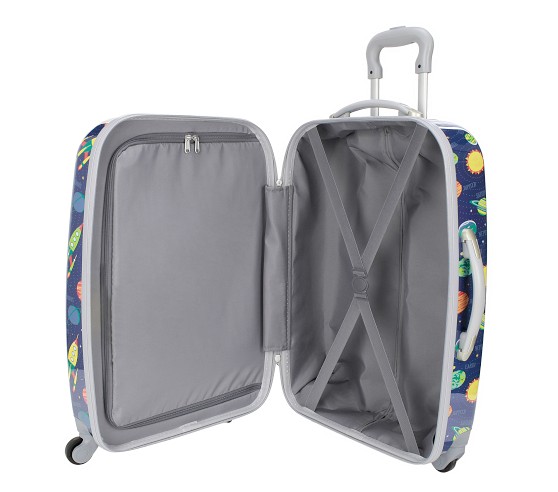 Navy Solar System Hard Sided Spinner Kids Luggage | Pottery Barn Kids