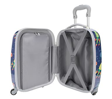 Navy Solar System Hard Sided Spinner Kids Luggage | Pottery Barn Kids