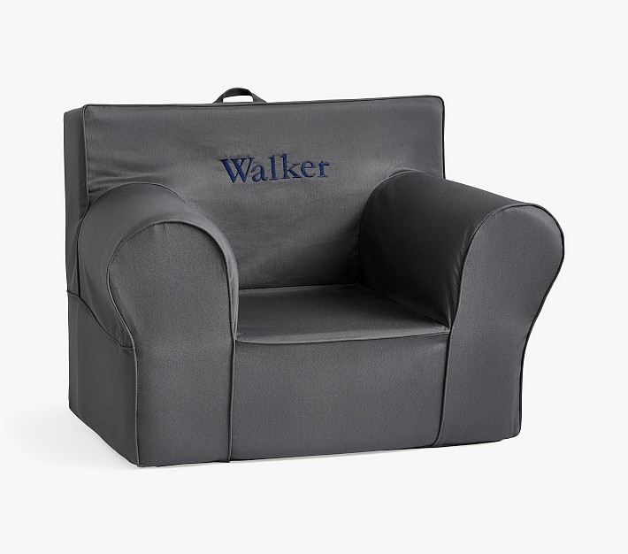 Charcoal Twill Oversized Anywhere Chair® Oversized Kids Chair
