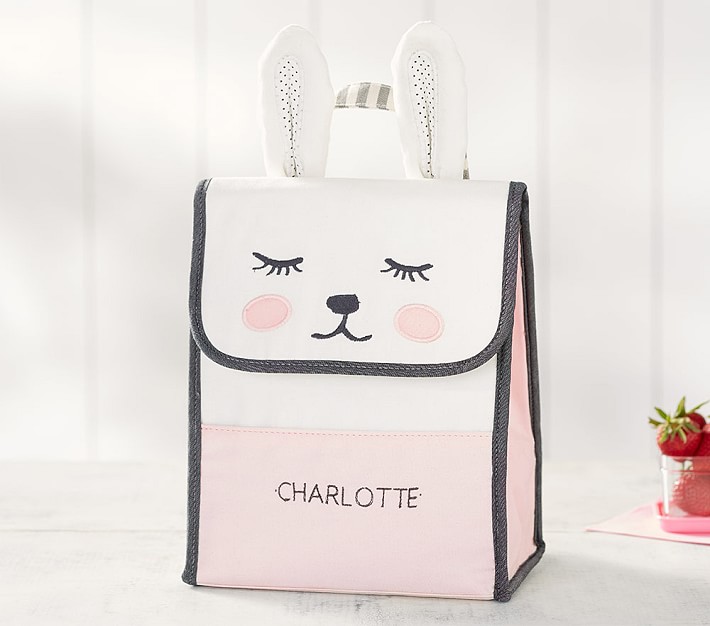 Bunnies Children's Lunch Boxes, Bunny Girl Lunch Bags Insulated