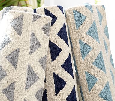 Triangles Rug - Aqua | Patterned Rugs | Pottery Barn Kids