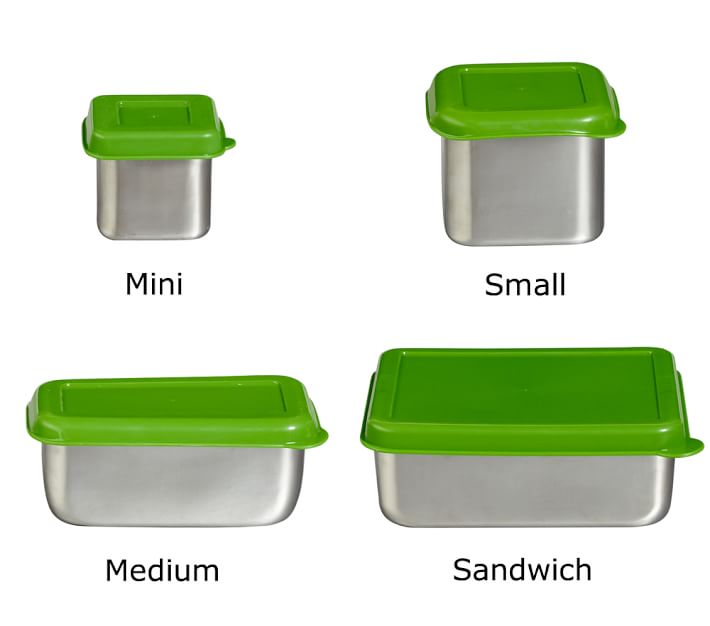 SIMPLY PEP Stainless Steel Container with lids Kids Lunch Containers - Set  of 4 Stainless Steel Snac…See more SIMPLY PEP Stainless Steel Container