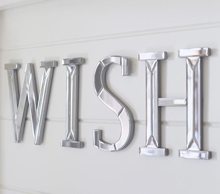 Pottery barn wall store letters