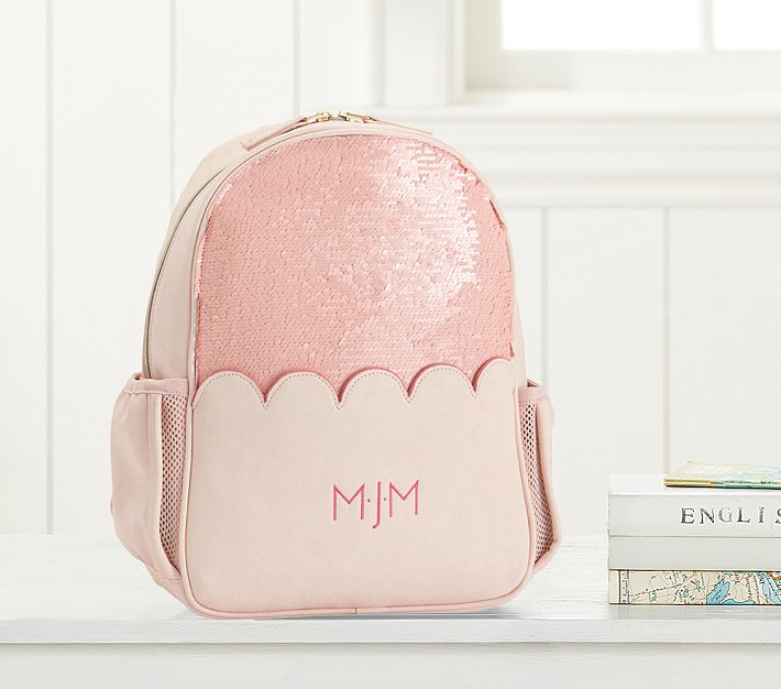 The Emily Meritt Blush Magic Sequin Girls Backpack Pottery