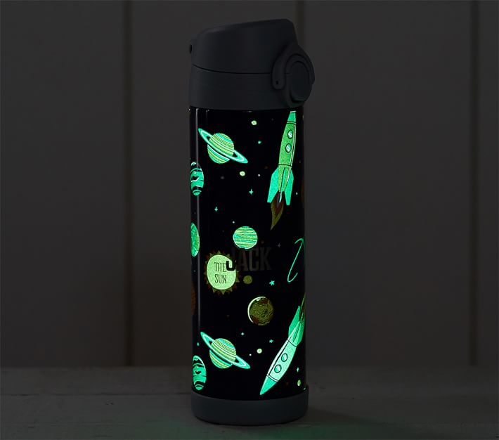 Mackenzie Navy Planet Tie-Dye Water Bottles