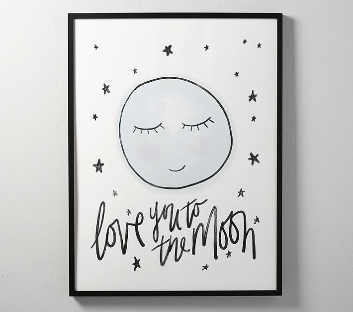 A Sweet Moon Wall Art Pottery Barn Kids
