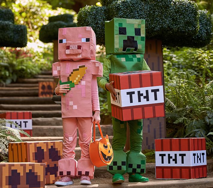 Minecraft Creeper Kids Halloween Costume