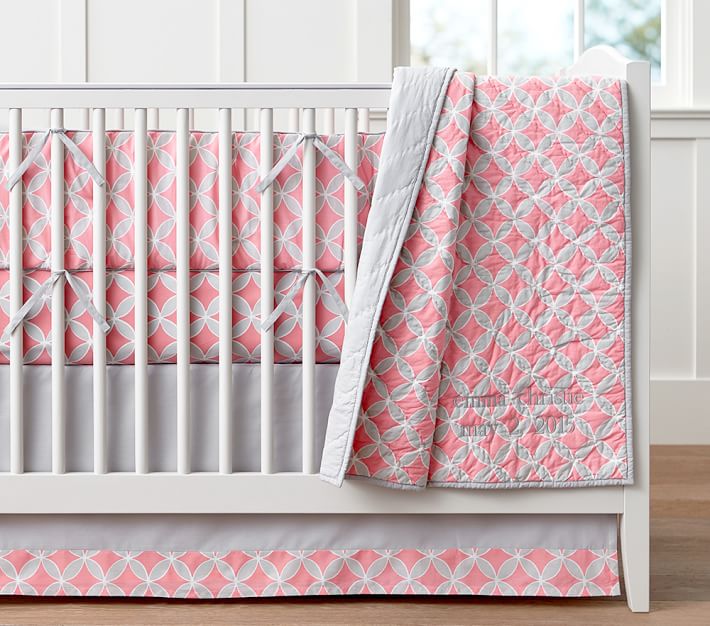 Pink Soho Crib Bedding Set | Pottery Barn Kids