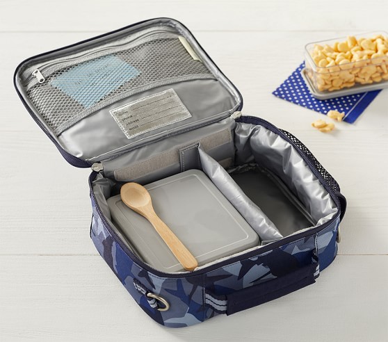 Navy & Aqua Preppy Butterflies Kids Lunch Box Collection | Pottery Barn ...