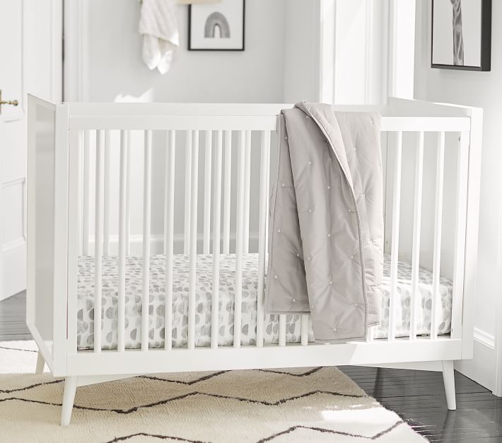 West elm half shop moon crib sheet