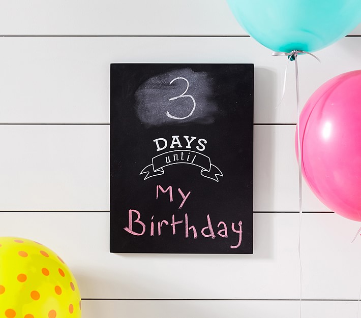 Birthday Countdown Chalkboard Kids Room Decor Pottery Barn Kids