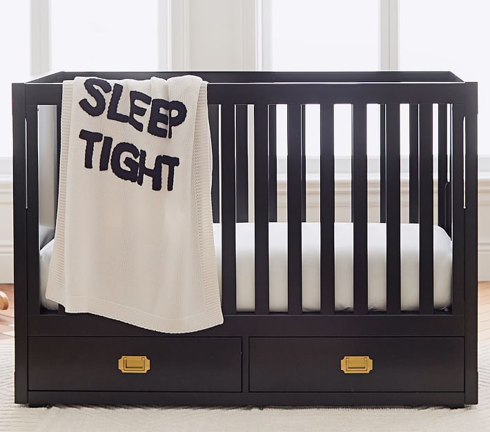 Organic Cotton Modern Crib Sheet Pottery Barn Kids