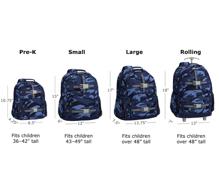 14 tall 8 wide 2025 and 18 long backpack