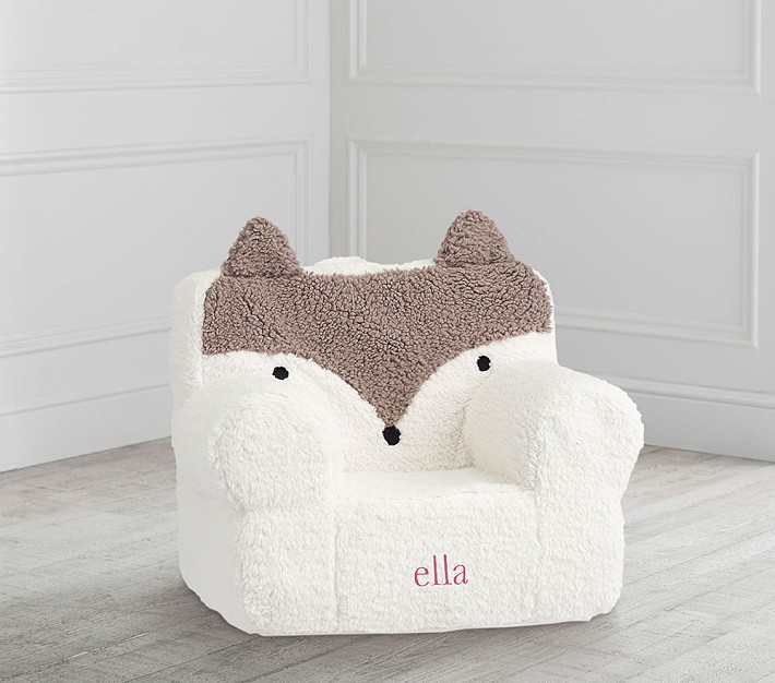 My First Taupe Fox Anywhere Chair Toddler Armchair Pottery