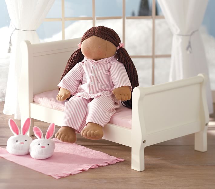 pottery barn kids doll bed