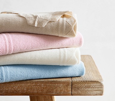 Pink cashmere baby online blanket