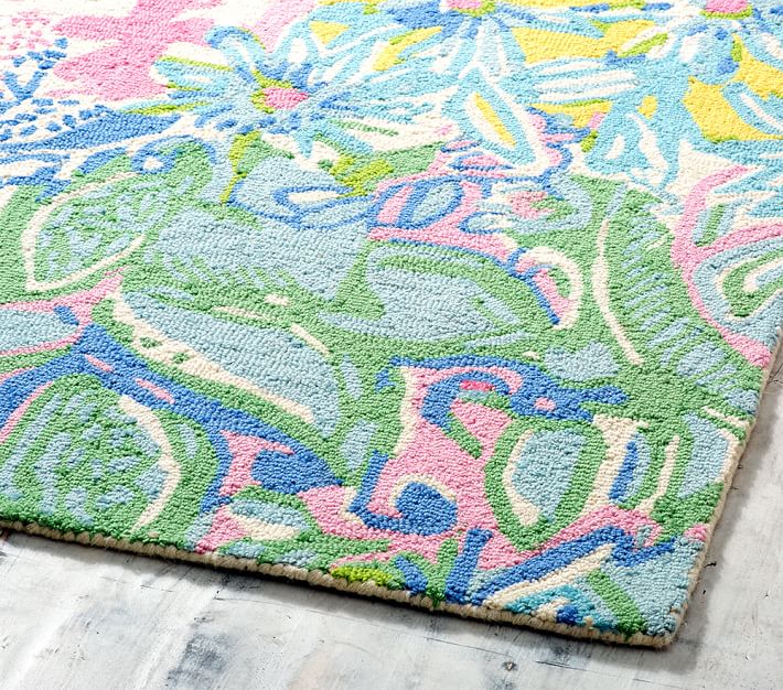 Lilly Pulitzer Cheek To Rug Patterned Rugs Pottery Barn Kids