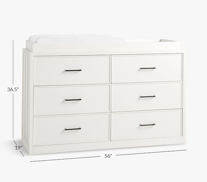 Modern Farmhouse ExtraWide Dresser & Topper Set Pottery Barn Kids