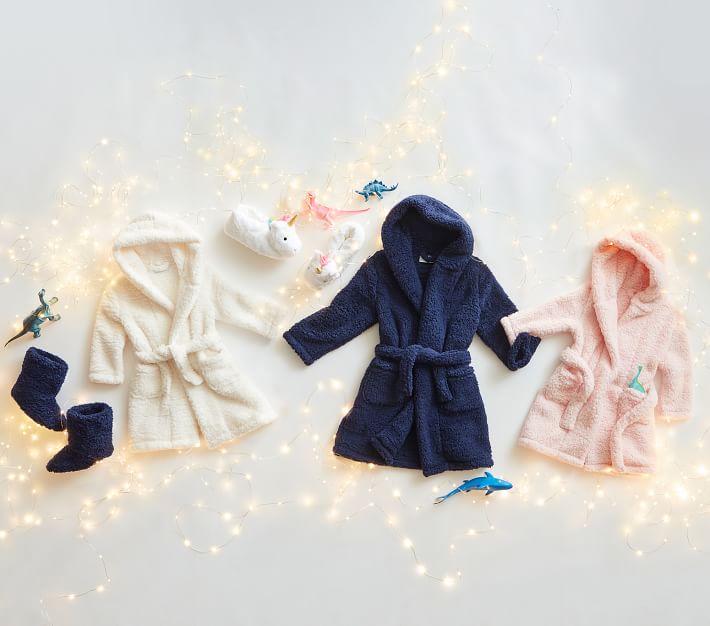 Solid Sherpa Robes Pottery Barn Kids