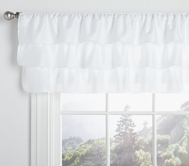 Ruffle Kids Window Valance | Pottery Barn Kids