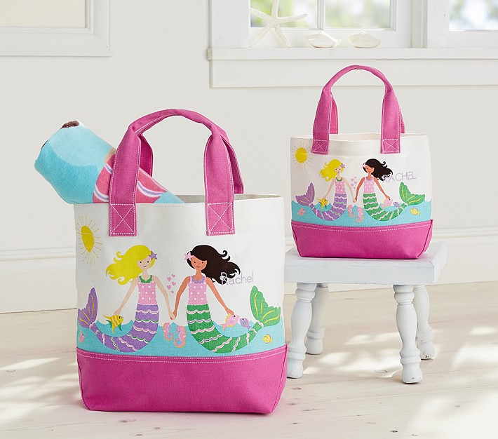 Mermaid Preppy Icon Kids Tote Pottery Barn Kids