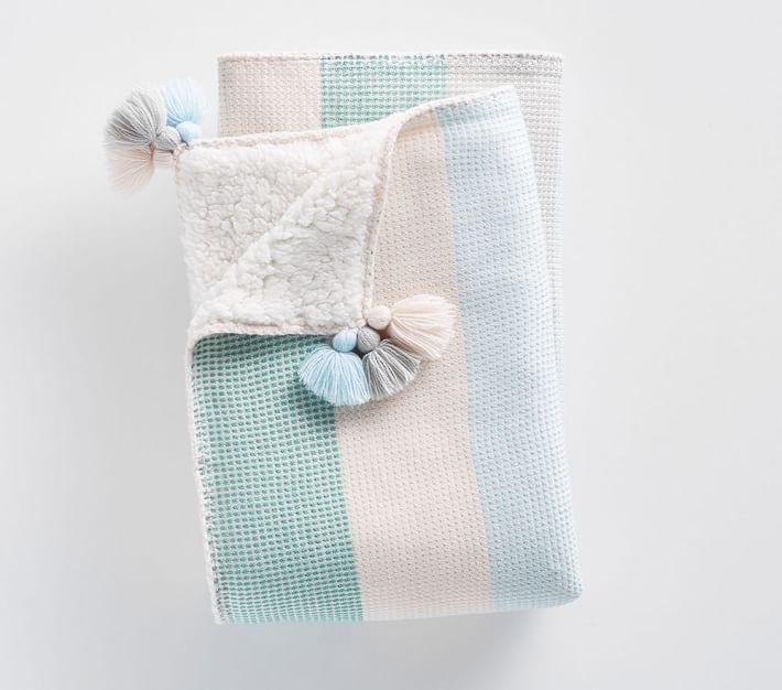 Woven Stripe Baby Blanket Pottery Barn Kids