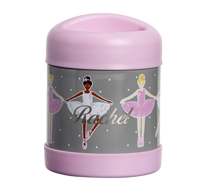 Pottery Barn Kids Mackenzie Glitter Ballerina Water Bottle 10 H