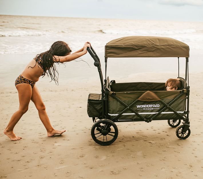 Wonderfold X2 Pull and Push Double Stroller Wagon | Pottery Barn Kids