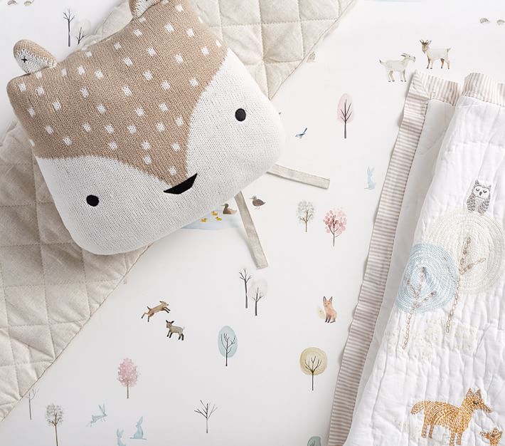 Dakota Woodland Crib Sheets | Pottery Barn Kids