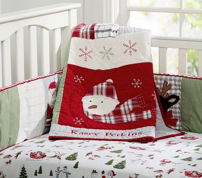 Pottery barn clearance kids christmas bedding