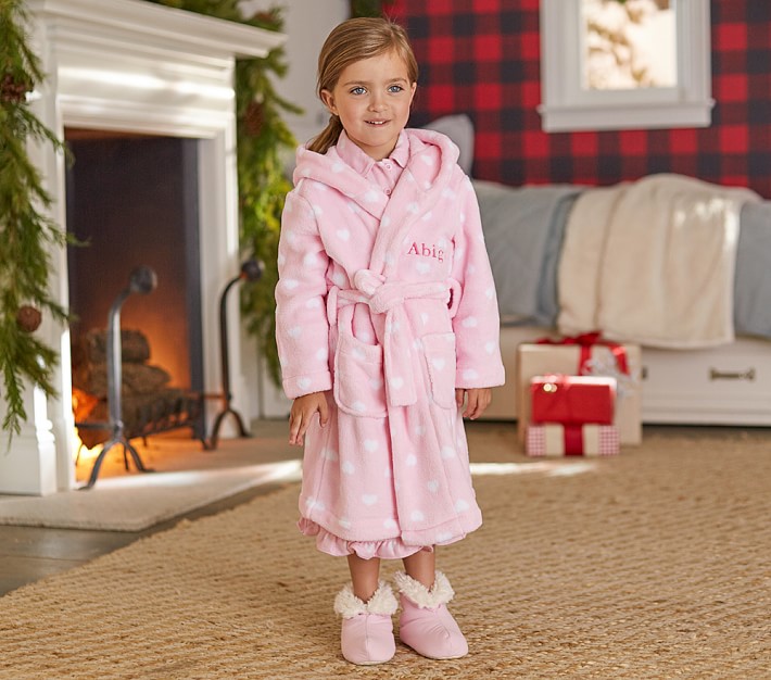 Heart Kids Bathrobe Pottery Barn Kids