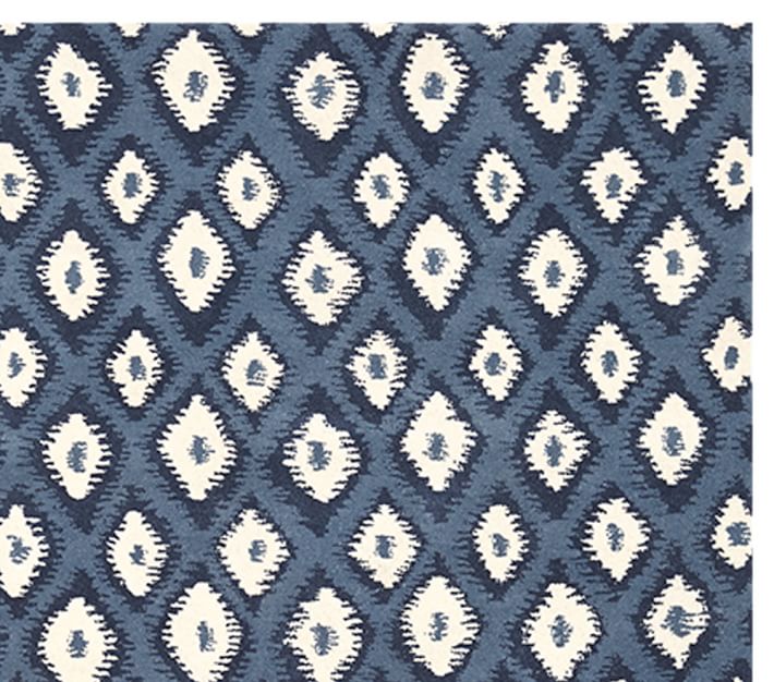 Ikat Rug - Navy | Patterned Rugs | Pottery Barn Kids