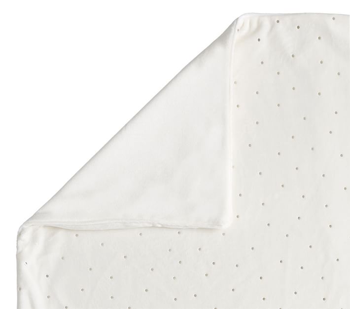 Chamois Metallic Dot Baby Blanket Pottery Barn Kids