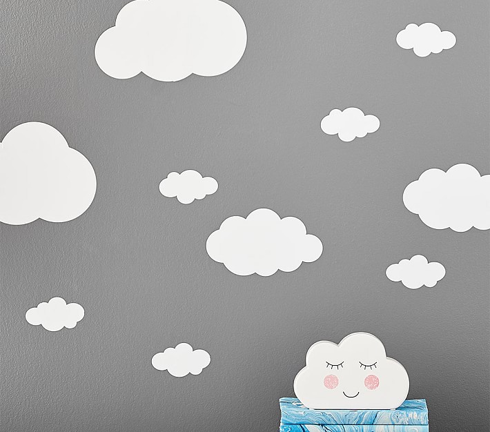 Cloud wall deals decals