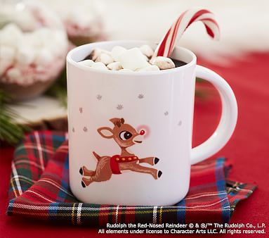 Rudolph the Red-Nosed Reindeer® Melamine Kids Mug | Pottery Barn Kids