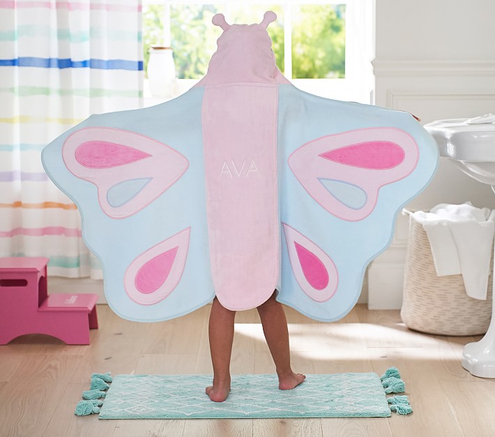 Butterfly Shaped Hanging Hand Towel, Kitchen Washcloth, Children