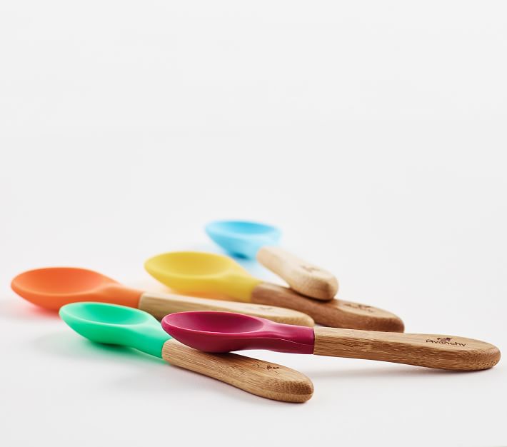 Avanchy: Bamboo Baby Spoons - 5 Pack